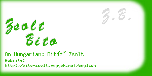 zsolt bito business card