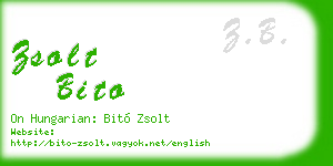zsolt bito business card